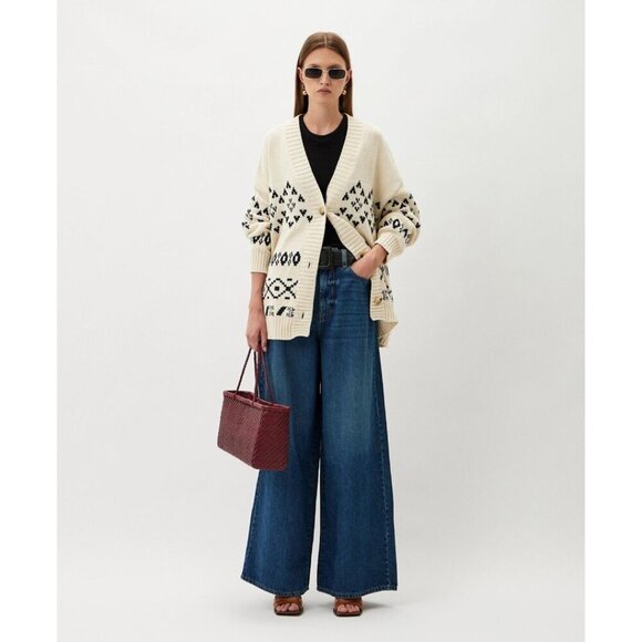 Weekend MaxMara | Abitata Blue Wide Leg Jeans - Picture 16 of 16